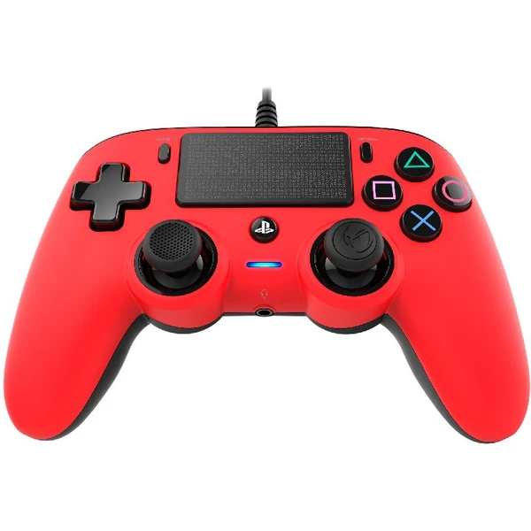 Herný ovládač Nacon Compact Controller červený (PS4/PC) - Herné ovládače - Obrázok CNTH100501