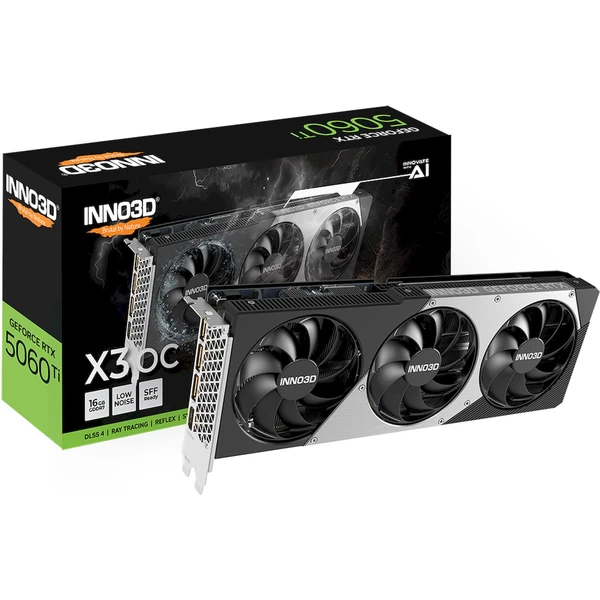 INNO3D NVIDIA GeForce RTX 5060 Ti X3 OC 16GB GDDR7 - Grafické karty - Obrázok CQWH000K01