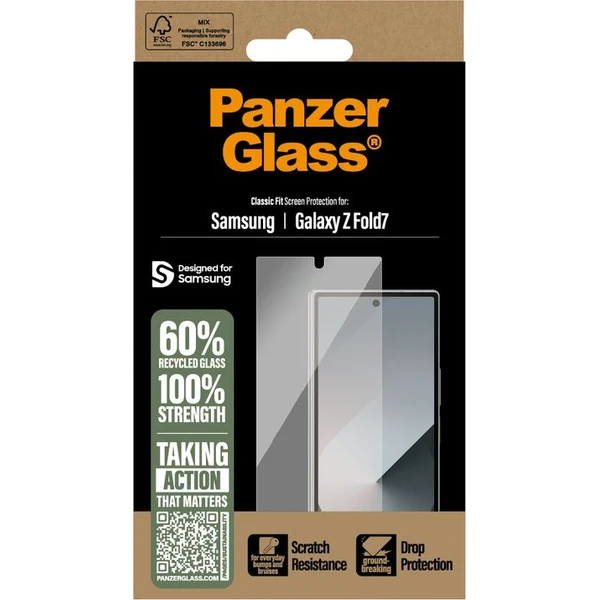 PanzerGlass® Ultra-Wide Fit sklo Samsung Galaxy Z Fold7 - Ochranné fólie a sklo - Obrázok D4SE000K01