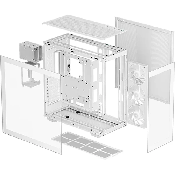 DEEPCOOL CH780 ARGB biela - Počítačové skrine - Obrázok D518000N01