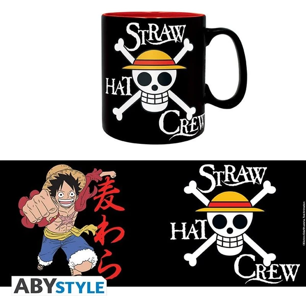Hrnček One Piece - Luffy & Skull 460 ml - Hrnčeky - Obrázok D654G00101