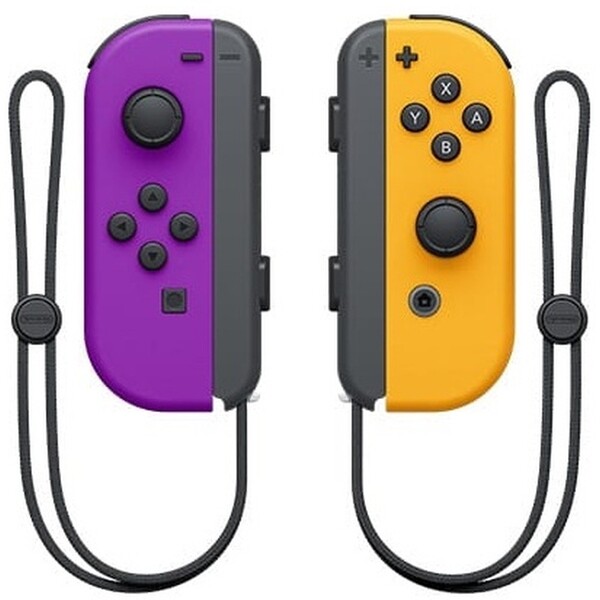 E-shop Nintendo Joy-Con Pair neónovo fialový/neónovo oranžový