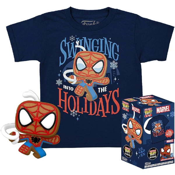 Funko Pocket POP! & Tee: Marvel - Spider-Man (Gingerbread ) detské L - Darčekové sady - Hlavný obrázok