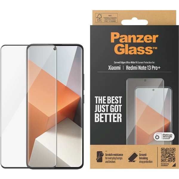 PanzerGlass Ultra-Wide Fit ochranné sklo Xiaomi Redmi Note 14 Pro/14 Pro+/13 Pro+ 5G - Ochranné fólie a sklo - Obrázok DT51000P01