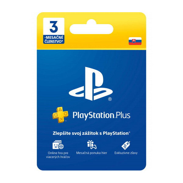 E-shop PlayStation Plus Essential - Darčeková karta na 3 mesiace