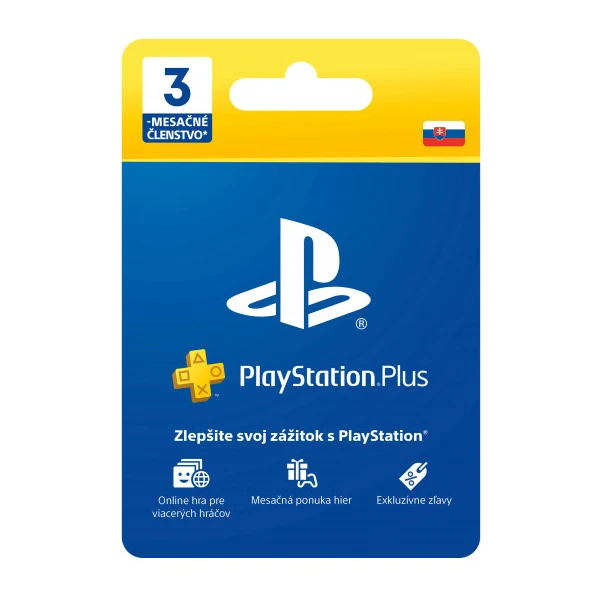 PlayStation Plus Essential - Darčeková karta na 3 mesiace - Kredity - Hlavný obrázok