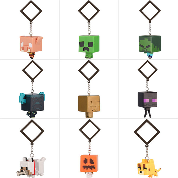 Porte-cles Sac A Dos - Minecraft - Buddies - Assortiment Mystère - GAMING