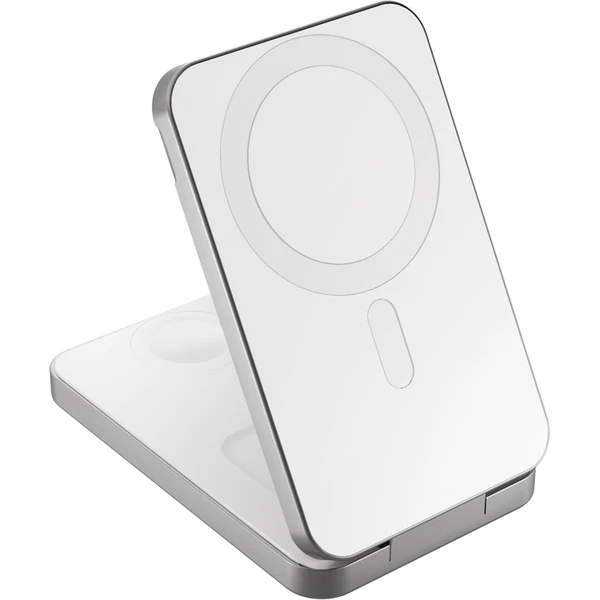 Epico UltraBase 4v1 Qi2/MagSafe powerbanka & bezdrátová nabíječka 8000mAh bílá - Powerbanky - Obrázok EPHJ000K01