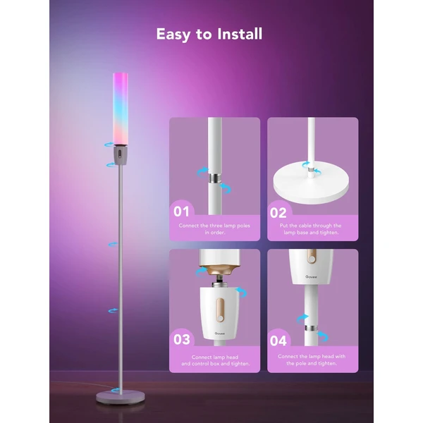Govee Cylinder Smart RGBICWW LED Lampa - Inteligentné osvetlenie - Obrázok FAH4000J01