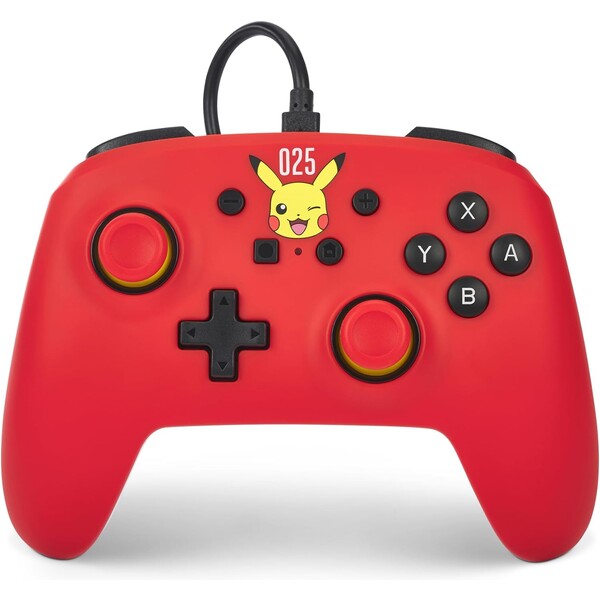 E-shop PowerA drôtový herný ovládač Laughing Pikachu (Switch)
