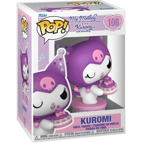 Funko POP! #108 Sanrio: Hello Kitty & Friends - Kuromi with Cake - Funko POP! - Obrázok FLIK000K01