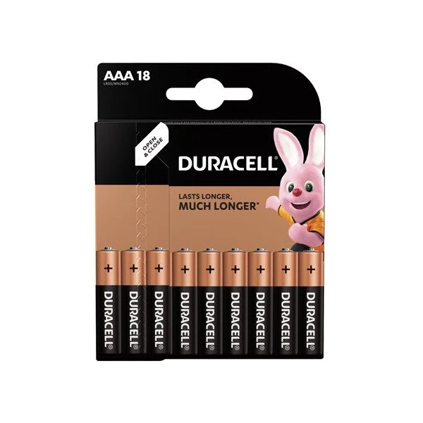 Duracell Basic AAA alkalická batéria, 18 ks - Batérie - Hlavný obrázok