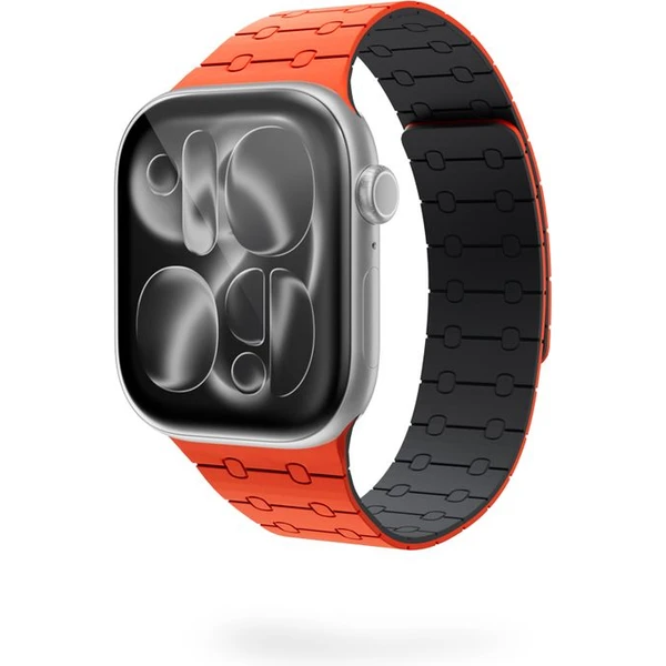 Epico Magnetic+ silikónový remienok pre Apple Watch 42/41/40/38mm oranžový - Remienky - Obrázok G0SJ000K01