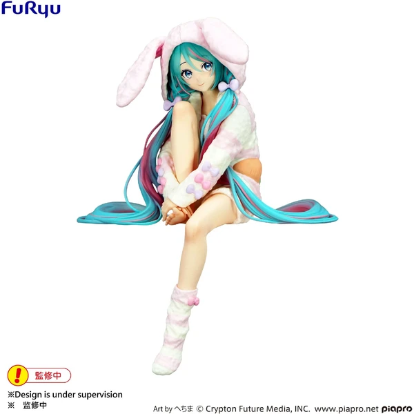 Figúrka Furyu Noodle Stopper: Hatsun Miku - Rabbit Ear Hood Pajama 14 cm - Figúrky - Obrázok G46D000P01