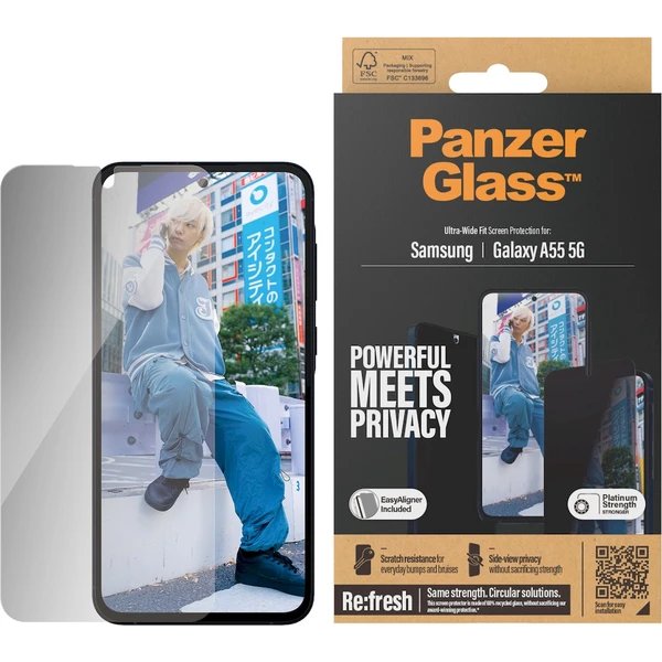 PanzerGlass Privacy Samsung Galaxy A55 5G - Ochranné fólie a sklo - Obrázok G8G3000P01