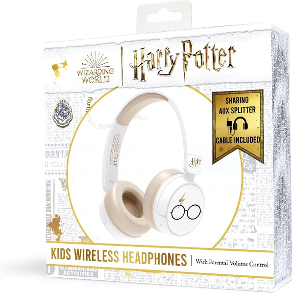 OTL bezdrôtové slúchadlá detské s motívom Harry Potter biela - Slúchadlá - Obrázok GFTM100501