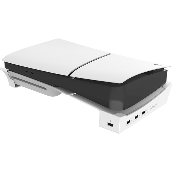 E-shop iPega P5S008 Horizontálne Stojan s USB HUB pre PS5 Slim biely
