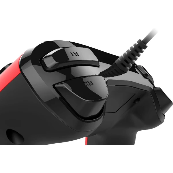 Herný ovládač Nacon Compact Controller červený (PS4/PC) - Herné ovládače - Obrázok GNTH100501
