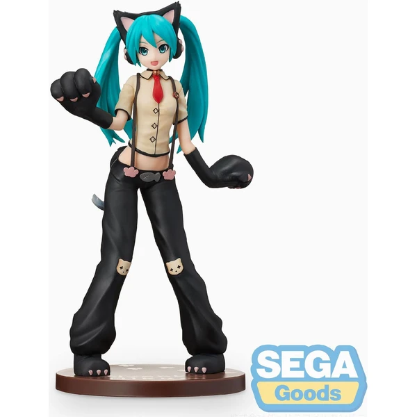 Figúrka Sega Goods Hatsun Miku Project DIVA - Arcade Future Tone SPM Hatsun Miku (Kitty Cat) 23 cm - Figúrky - Obrázok GY6E000K01