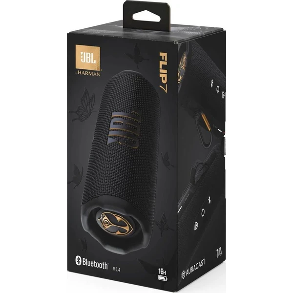 JBL Flip 7 Tomorrowland Edition čierny/zlatý - Reproduktory - Obrázok HQ2E000K01