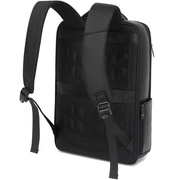 MyBalo Zante kožený mestský batoh na notebook čierny - Batohy - Obrázok HQ7E000K01