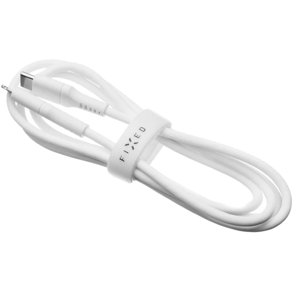 FIXED Liquid silicone USB-C/Lightning napájací kábel 60W 0,5m biely - Káble a redukcie - Obrázok HQS1000601