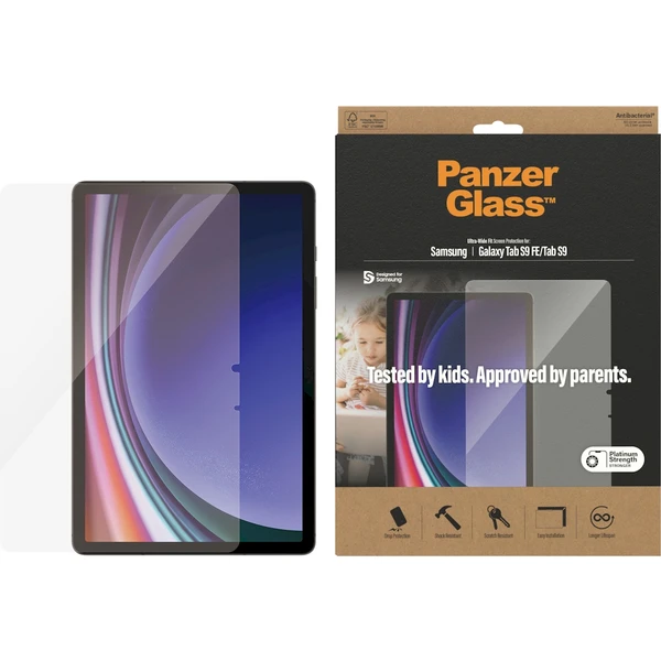 PanzerGlass Ultra-Wide Fit ochranné sklo Samsung Galaxy Tab S9/S9 FE - Ochranné fólie a sklo - Obrázok HS51000P01