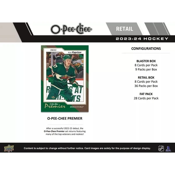 Hokejové karty Upper Deck O-Pee-Chee Hockey FAT Balíček 2023-24 - Hokejové karty - Obrázok I172000K01