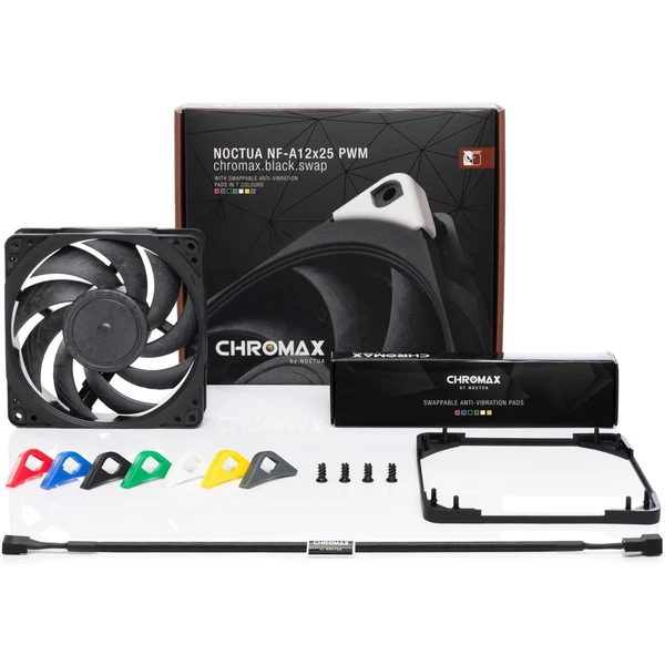 NOCTUA ventilátor NF-A12x25-PWM chromax.black.swap, 120mm - Ventilátory pre PC - Obrázok I1O4000L01