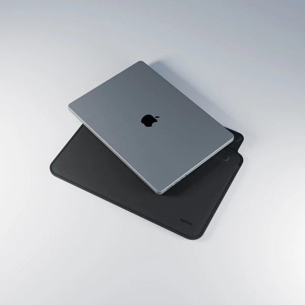 Epico Leather Sleeve kožené pouzdro pro Macbook Pro 16" černý - Puzdra - Obrázok I2LL000K01