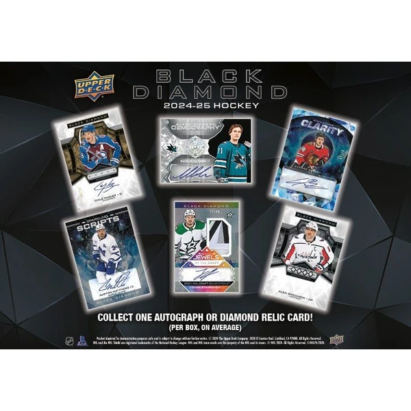 Hokejové karty 2024-25 Upper Deck Black Diamond Hockey Hobby Box - Hokejové karty - Obrázok I33D000L01