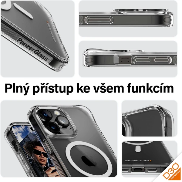 PanzerGlass HardCase MagSafe D30 Apple iPhone 15 Pro Max - Puzdra - Obrázok I7TS100501