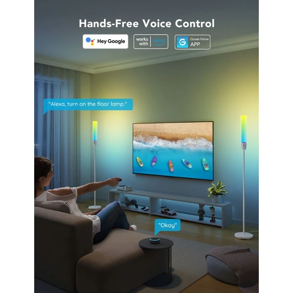 Govee Cylinder Smart RGBICWW LED Lampa - Inteligentné osvetlenie - Obrázok IAH4000J01