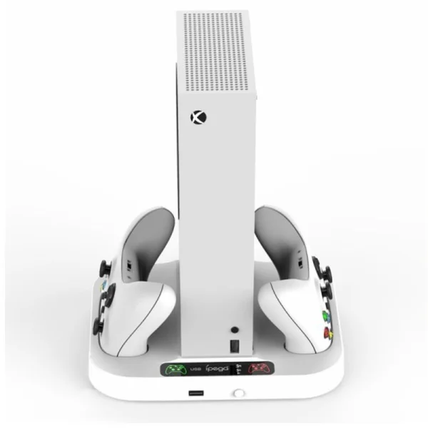 iPega XBS012 multifunkčný nabíjací stojan s chladením pre Xbox series S + 2ks batérií - Nabíjačky - Obrázok IAYX600301