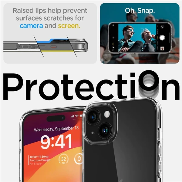 Spigen Liquid Crystal kryt iPhone 15 číry - Puzdra - Obrázok IJY8000601
