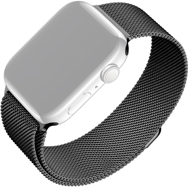 E-shop FIXED Mesh Strap sieťový nerezový remienok Apple Watch 38/40/41mm čierny
