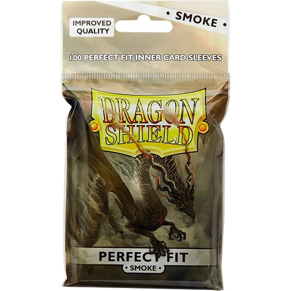 Dragon Shield Standard Perfect Fit Sleeves Smoke (100 obalov) - Obaly na karty - Hlavný obrázok