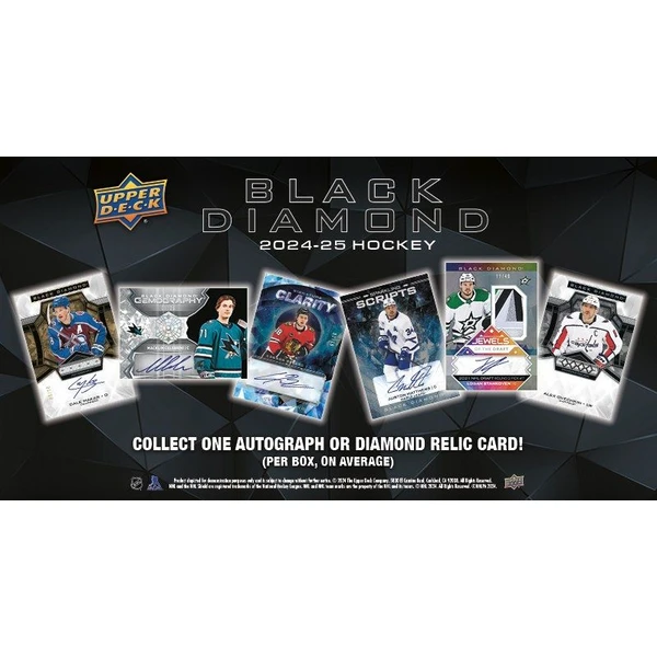 Hokejové karty 2024-25 Upper Deck Black Diamond Hockey Hobby Box - Hokejové karty - Obrázok J33D000L01