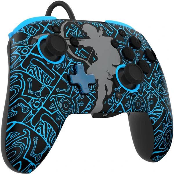 PDP Padwired Rematch drôtový ovládač GITD - Zelda Sheikah (Switch) - Herné ovládače - Obrázok J7B6000O01