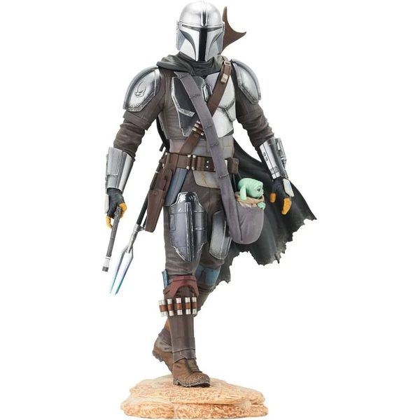 Star Wars The Mandalorian Premier Collection 1/7 The Mandalorian with The Child 25 cm - Sochy a sošky - Hlavný obrázok