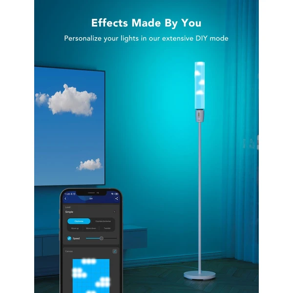 Govee Cylinder Smart RGBICWW LED Lampa - Inteligentné osvetlenie - Obrázok JAH4000J01