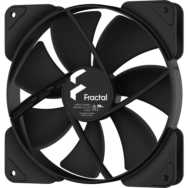 Fractal Design Aspect 14 PWM Black - Ventilátory pre PC - Obrázok JAUG300401