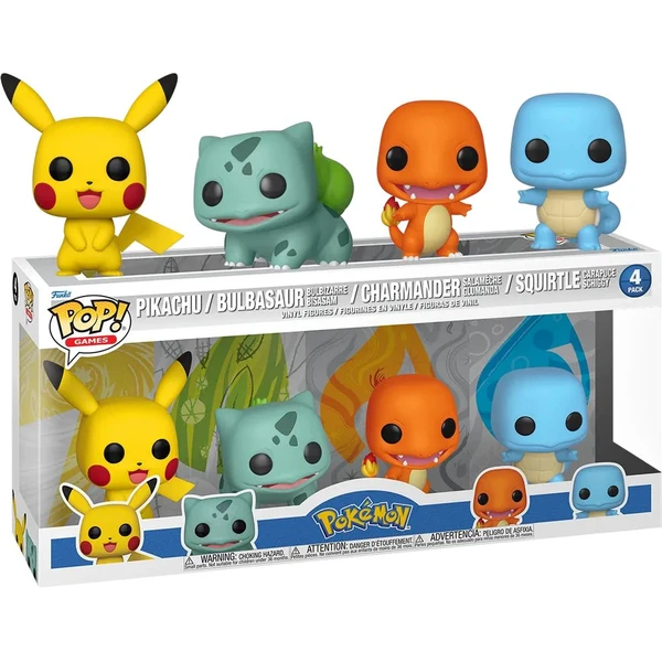 Funko POP! Games: Pokémon - Starters Pokémon (4 pack) - BRLOH.sk