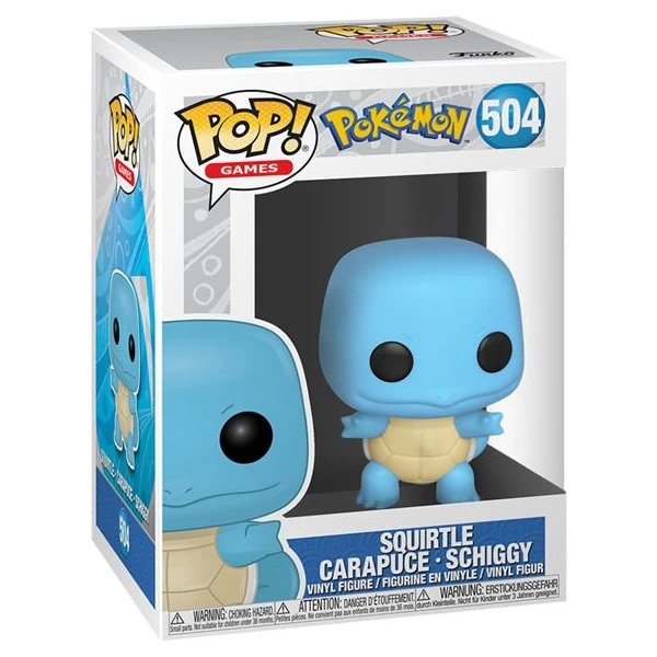 Funko POP! #504 Games: Pokémon - Squirtle - Funko POP! - Obrázok JH7UF00101