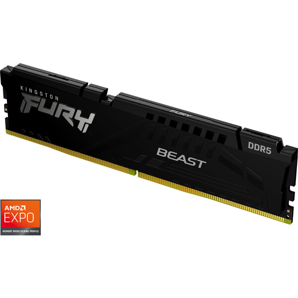 E-shop Kingston FURY Beast 16GB 5600MT/s DDR5 CL36 DIMM Black AMD EXPO