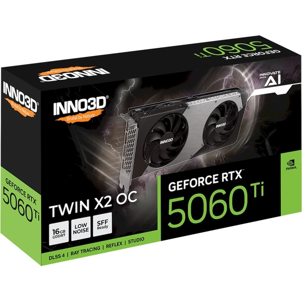 INNO3D NVIDIA GeForce RTX 5060 Ti Twin X2 OC 16GB GDDR7 - Grafické karty - Obrázok JQWH000K01