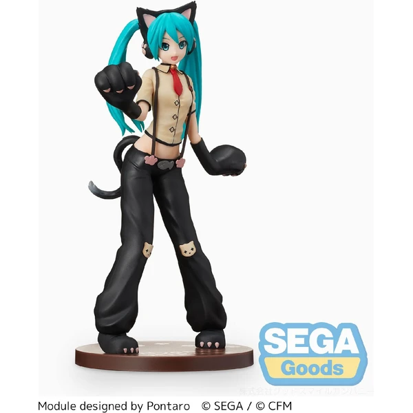 Figúrka Sega Goods Hatsun Miku Project DIVA - Arcade Future Tone SPM Hatsun Miku (Kitty Cat) 23 cm - Figúrky - Obrázok JY6E000K01