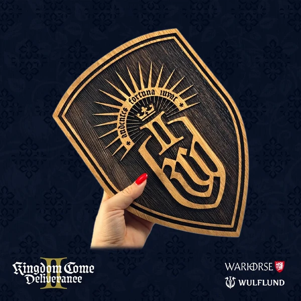 Drevený štít na stenu veľký Kingdom Come: Deliverancia II 21 x 30 cm - Dekorácie - Obrázok K3CC000J01