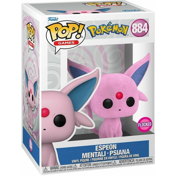 Funko POP! #884 Games: Pokémon- Espeon (Flocked) - Funko POP! - Obrázok KICG000N01