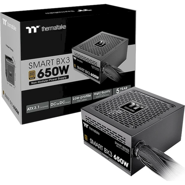 Thermaltake Smart BX3 650W čierna - Zdroje - Obrázok KYFL000K01